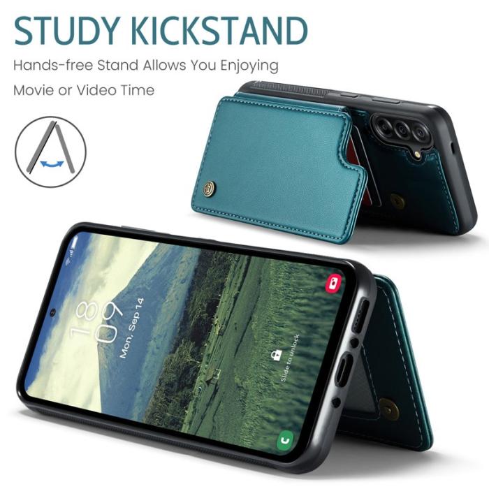 Caseme - CASEME C22 Samsung Galaxy A56 5G Skal med RFID Skydd Grön