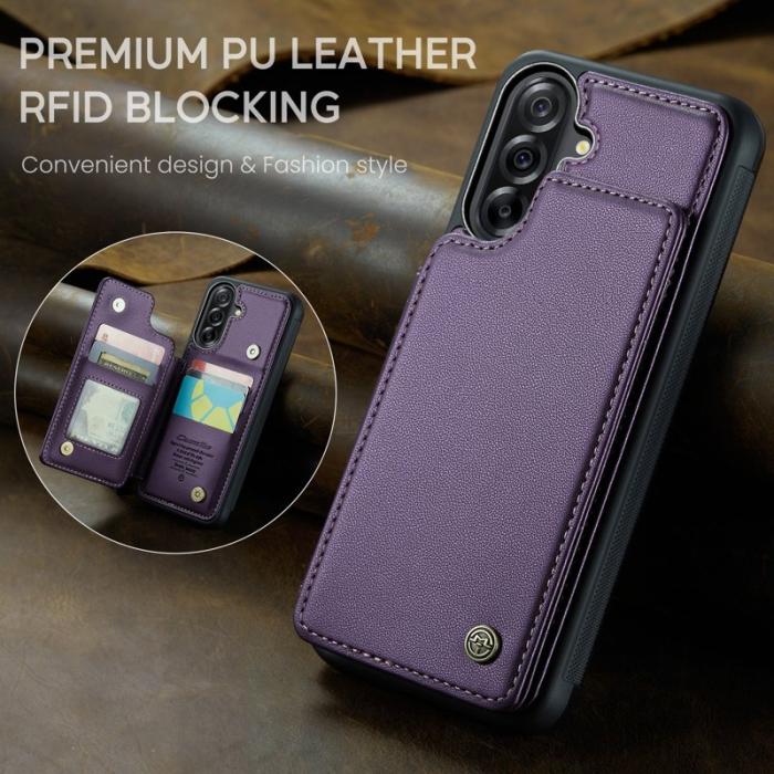 Caseme - CASEME C22 Samsung Galaxy A56 5G Skal med RFID Skydd Lila