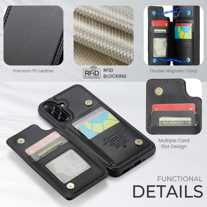 Caseme - CASEME C22 Samsung Galaxy A56 5G Skal med RFID, Svart
