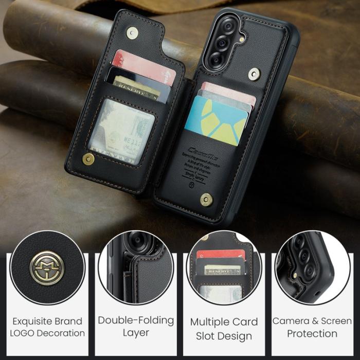 Caseme - CASEME C22 Samsung Galaxy A56 5G Skal med RFID, Svart