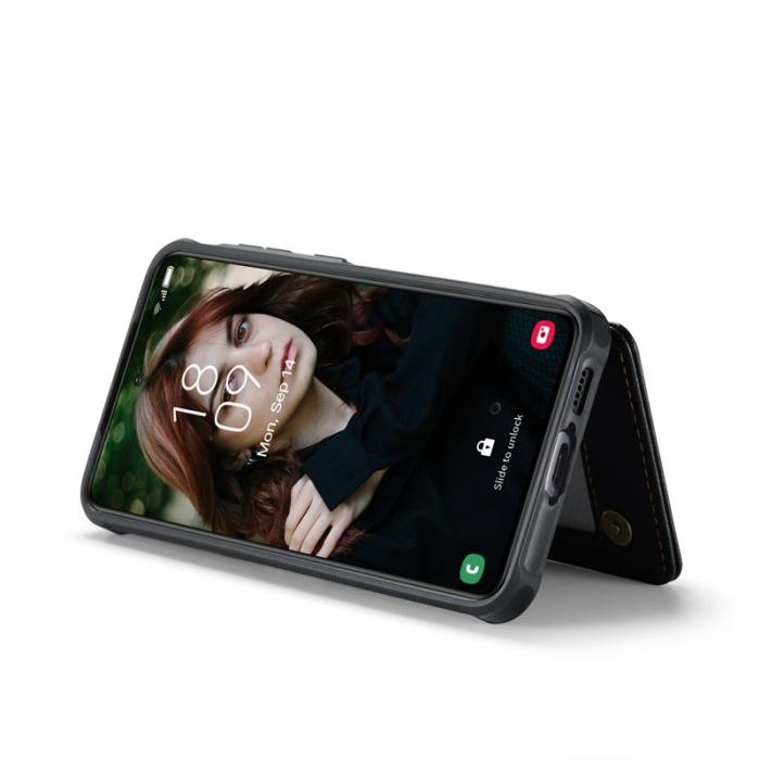 Caseme - CASEME C22 Samsung Galaxy S24 FE Fodral Läder Svart