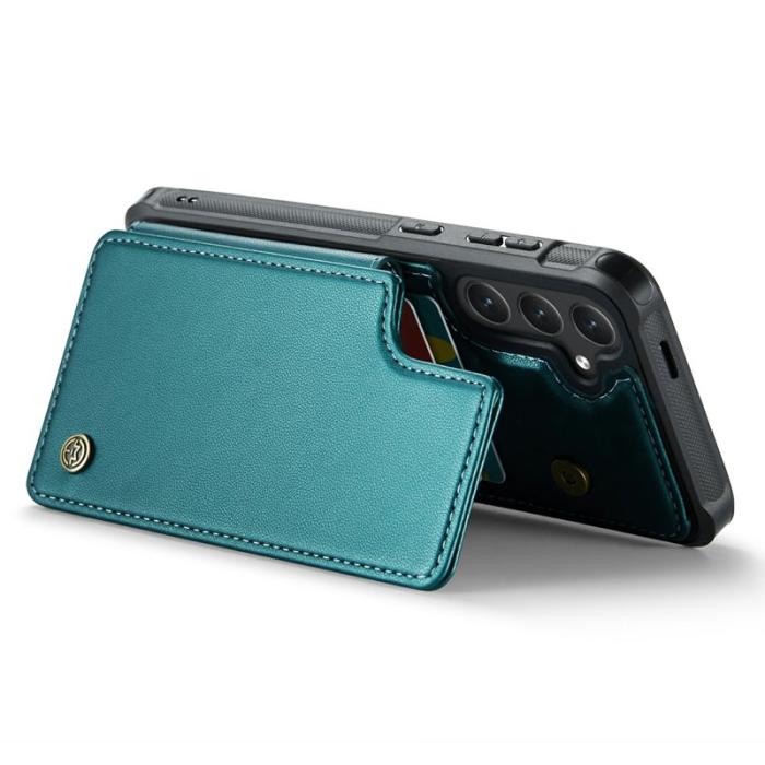 Caseme - CASEME C22 Samsung Galaxy S24+ Fodral Läder med RFID - Grön