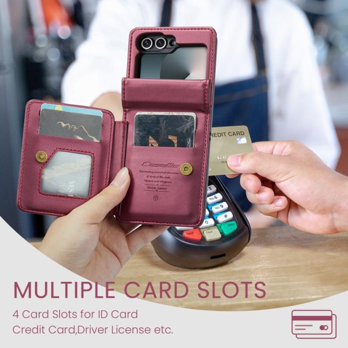 Caseme - CASEME C22 Samsung Galaxy Z Flip7 FE 5G Fodral Röd