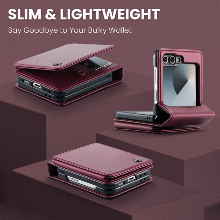 Caseme - CASEME C22 Samsung Galaxy Z Flip7 FE 5G Fodral Röd