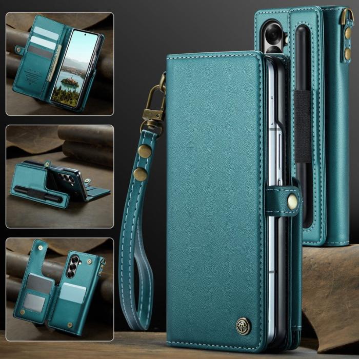 Caseme - CASEME C22 Samsung Galaxy Z Fold7 5G Skal med RFID Grön