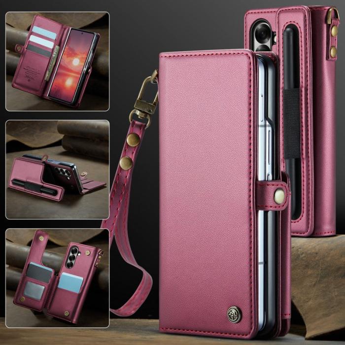 Caseme - CASEME C22 Samsung Galaxy Z Fold7 5G Skal med RFID Röd