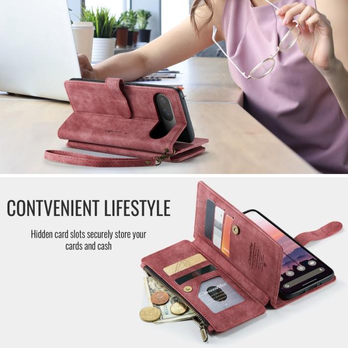 Caseme - CASEME C30 Fodral för Google Pixel 10 Pro/10/9 Pro/9 - Röd