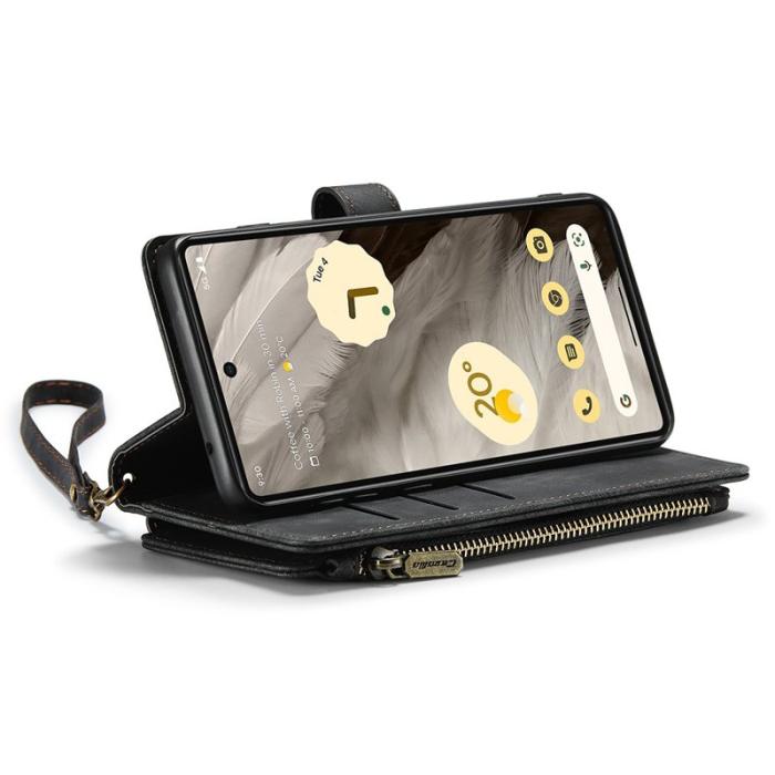 Caseme - CASEME C30 Fodral för Google Pixel 7a med Rem - Svart