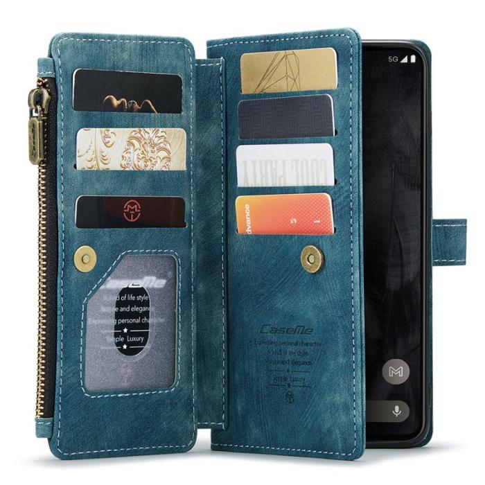 Caseme - CASEME C30 Fodral för Google Pixel 8 Pro med Rem - Blå