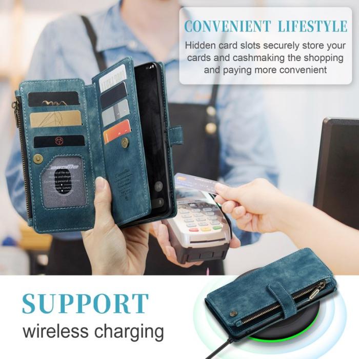 Caseme - CASEME C30 Fodral för Google Pixel 8 Pro med Rem - Blå