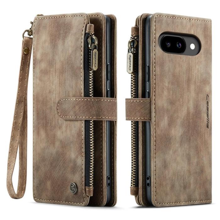 Caseme - CASEME C30 Fodral för Google Pixel 9a med Rem - Brun