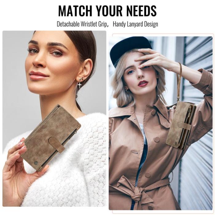 Caseme - CASEME C30 Fodral för Google Pixel 9a med Rem - Brun