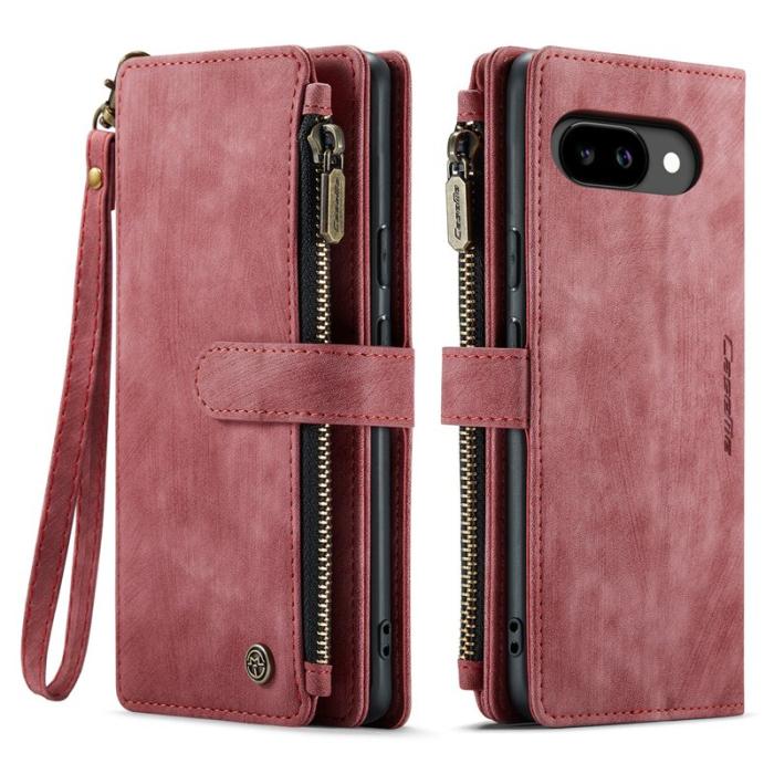 Caseme - CASEME C30 Fodral för Google Pixel 9a med rem - Röd