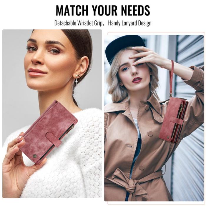 Caseme - CASEME C30 Fodral för Google Pixel 9a med rem - Röd