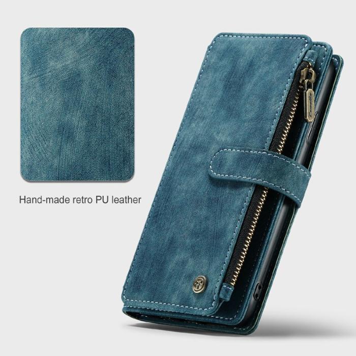 Caseme - CASEME C30 Fodral för iPhone 11 med Rem och Kortfack - Blå