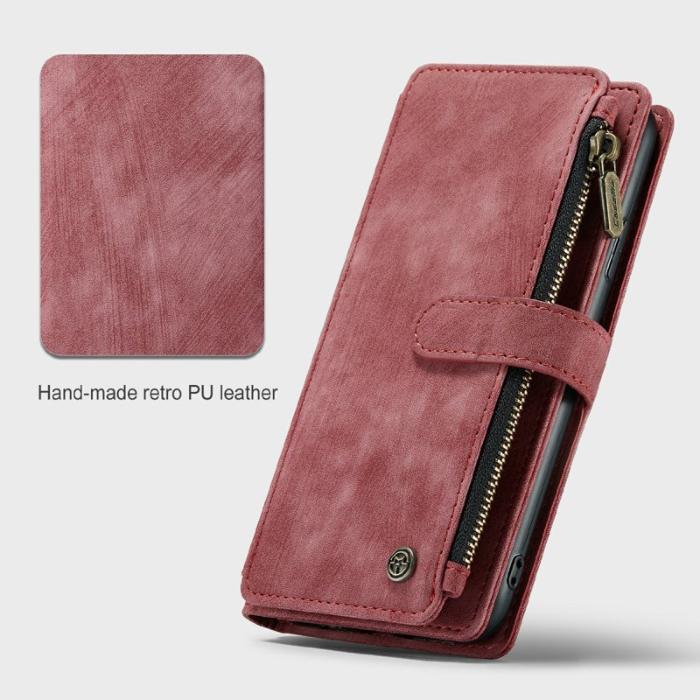 Caseme - CASEME C30 Fodral för iPhone 11 med Rem och Kortfack - Röd