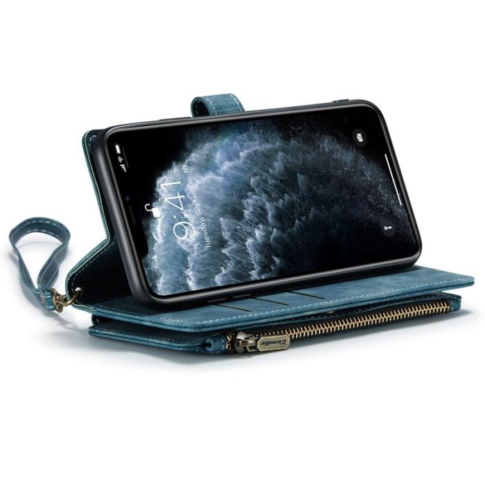 Caseme - CASEME C30 Fodral för iPhone 11 Pro Max med rem - Blå
