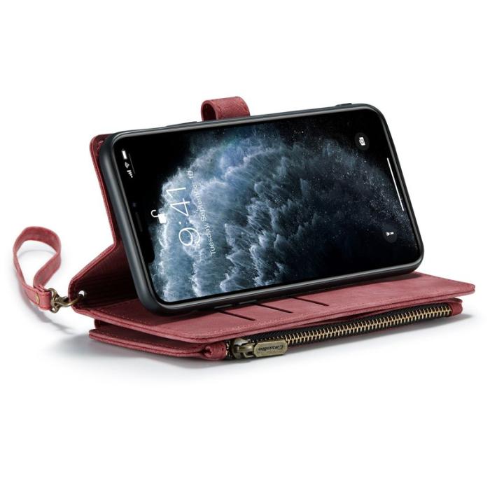 Caseme - CASEME C30 Fodral för iPhone 11 Pro Max med Rem - Röd