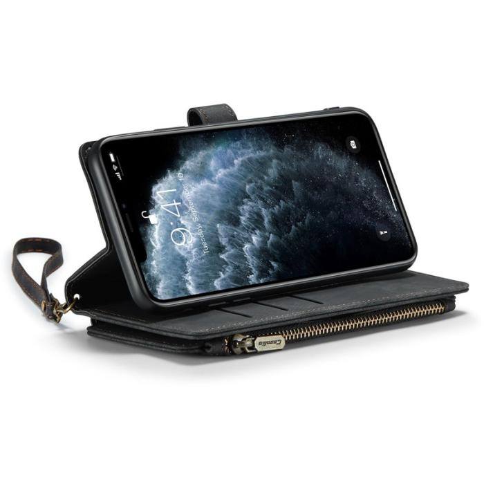Caseme - CASEME C30 Fodral för iPhone 11 Pro Max med rem - Svart