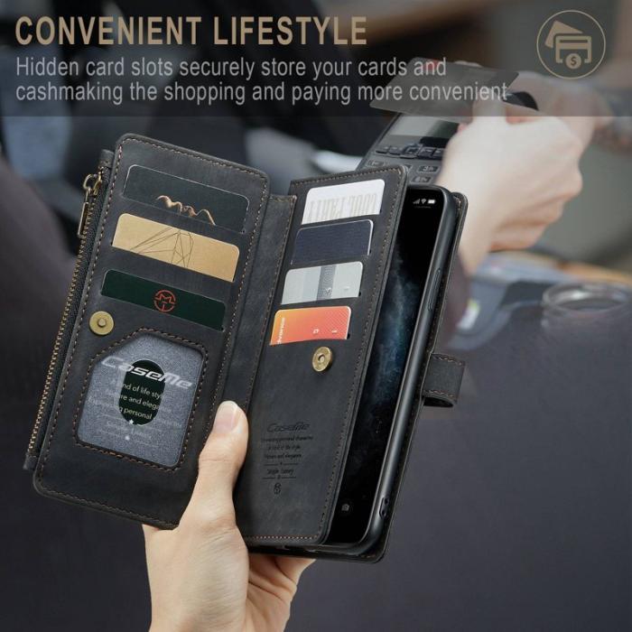 Caseme - CASEME C30 Fodral för iPhone 11 Pro Max med rem - Svart