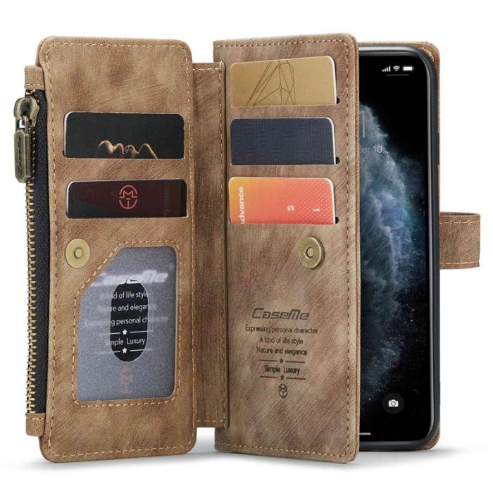 Caseme - CASEME C30 Fodral för iPhone 11 Pro med rem - Brun