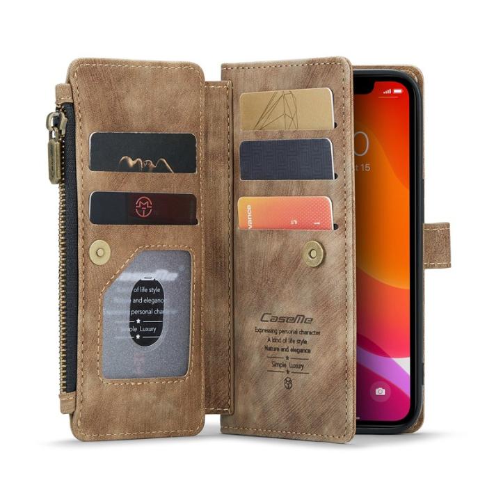 Caseme - CASEME C30 Fodral för iPhone 12/12 Pro med rem - Brun