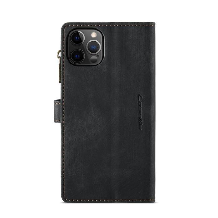 Caseme - CASEME C30 Fodral för iPhone 12/12 Pro med rem - Svart