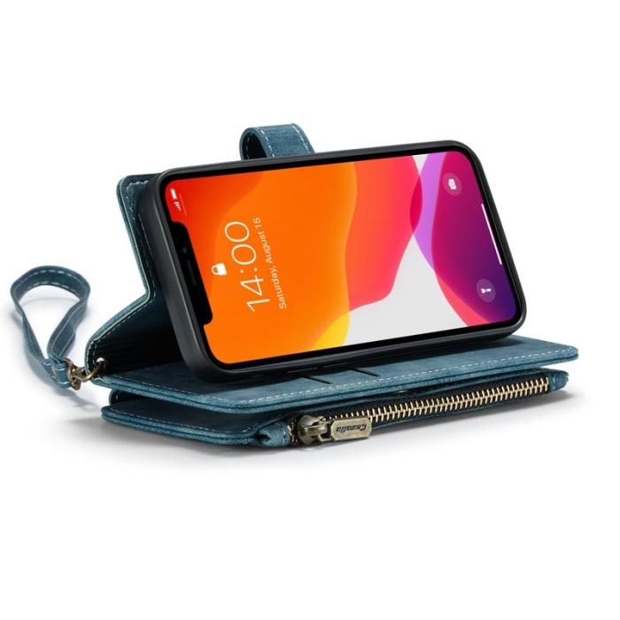 Caseme - CASEME C30 Fodral för iPhone 12 mini med rem - Blå