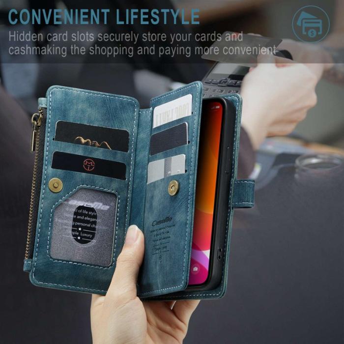 Caseme - CASEME C30 Fodral för iPhone 12 mini med rem - Blå