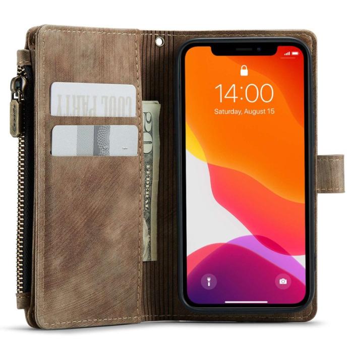 Caseme - CASEME C30 Fodral för iPhone 12 mini med rem - Brun