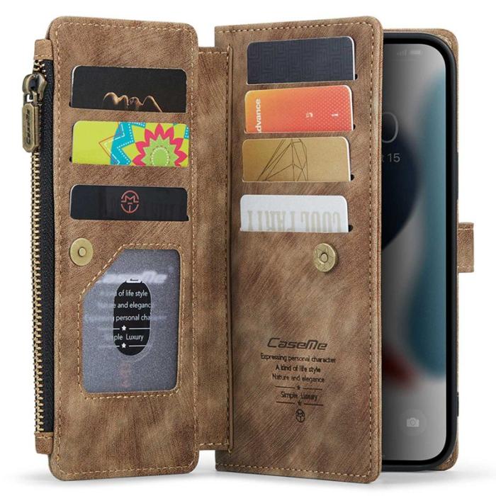 Caseme - CASEME C30 Fodral för iPhone 12 Pro Max med rem - Brun