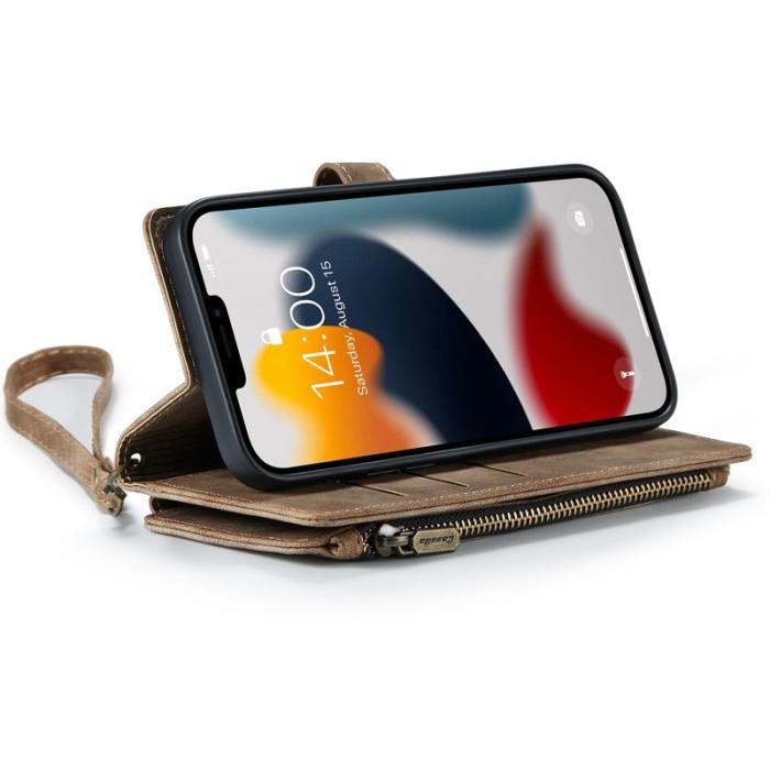Caseme - CASEME C30 Fodral för iPhone 12 Pro Max med rem - Brun
