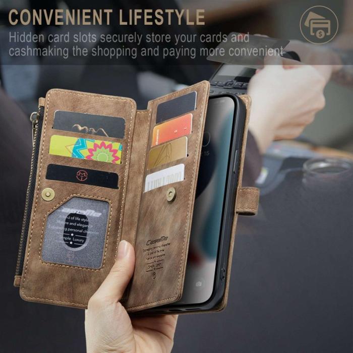 Caseme - CASEME C30 Fodral för iPhone 12 Pro Max med rem - Brun