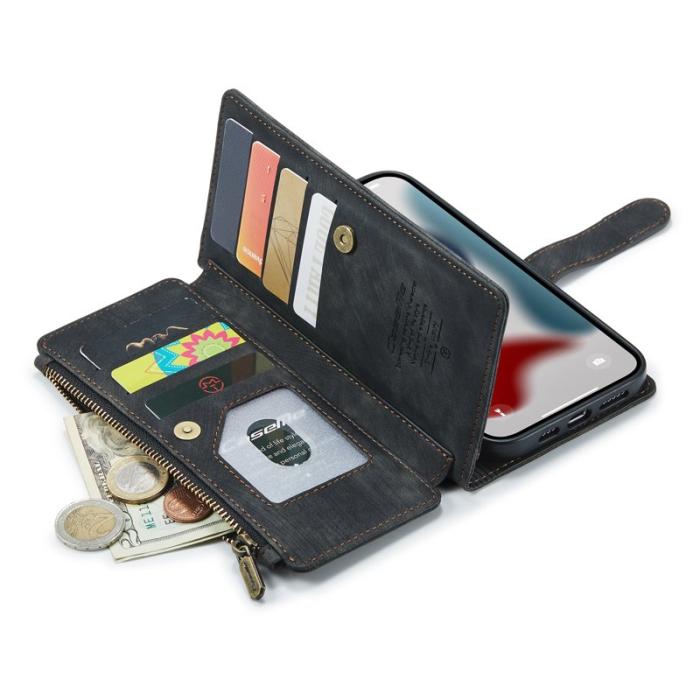 Caseme - CASEME C30 Fodral för iPhone 12 Pro Max med rem - Svart