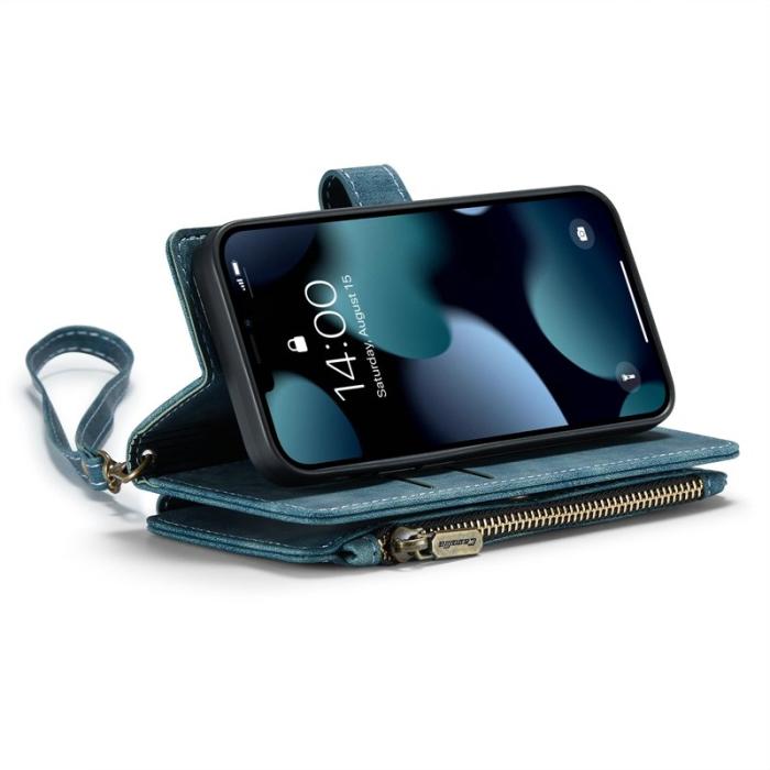 Caseme - CASEME C30 Fodral för iPhone 13 mini med rem - Blå