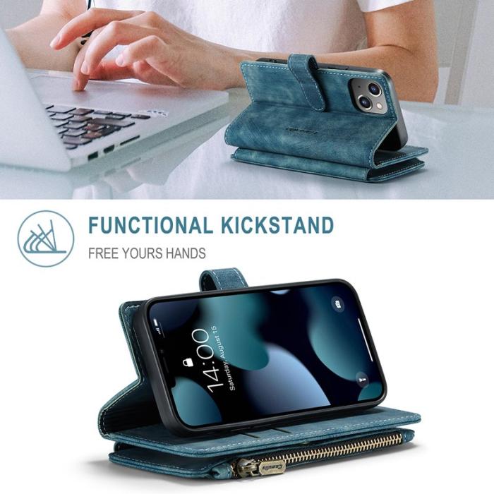 Caseme - CASEME C30 Fodral för iPhone 13 mini med rem - Grön