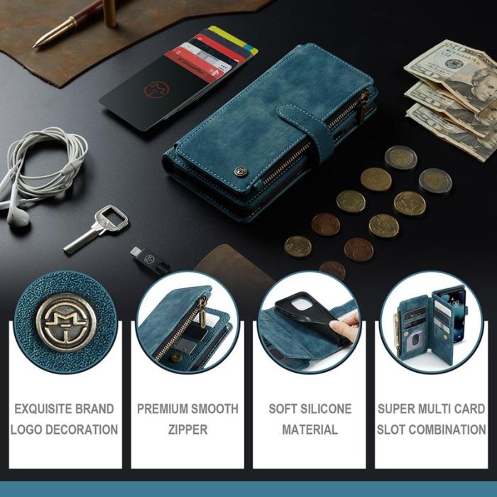 Caseme - CASEME C30 Fodral för iPhone 13 mini med rem - Grön