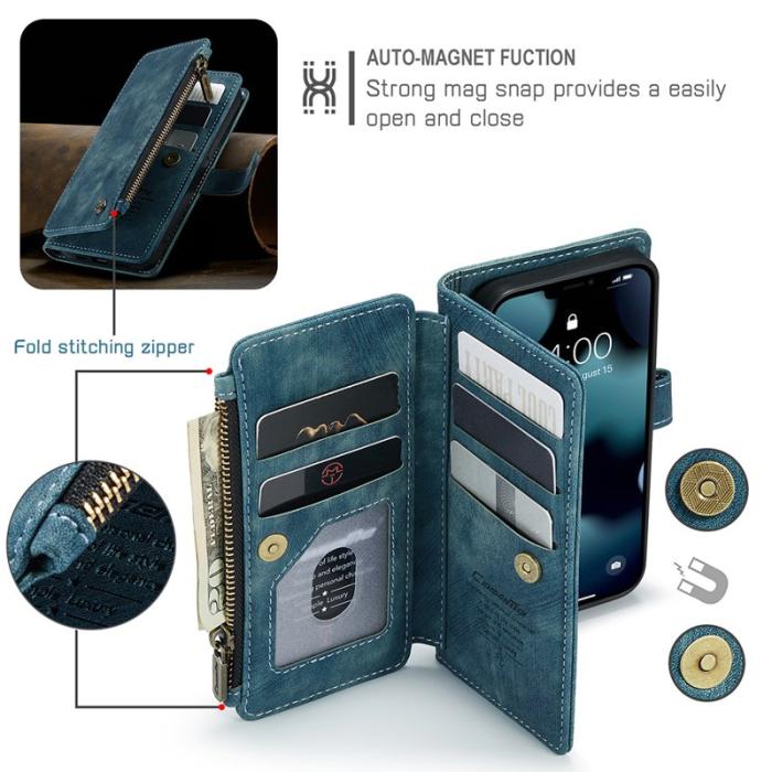 Caseme - CASEME C30 Fodral för iPhone 13 mini med rem - Grön