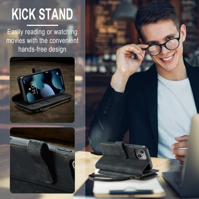 Caseme - CASEME C30 Fodral för iPhone 13 mini med rem - Svart