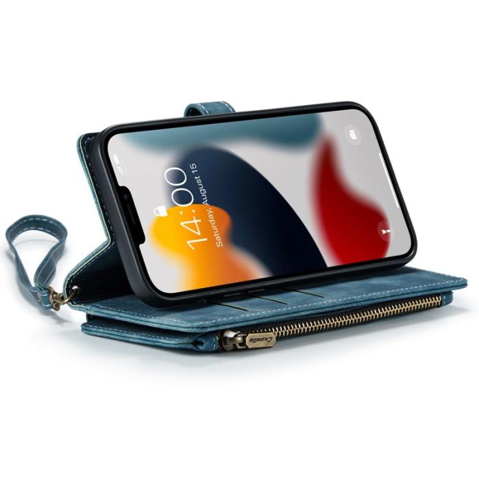 Caseme - CASEME C30 Fodral för iPhone 13 Pro Max med Rem - Blå