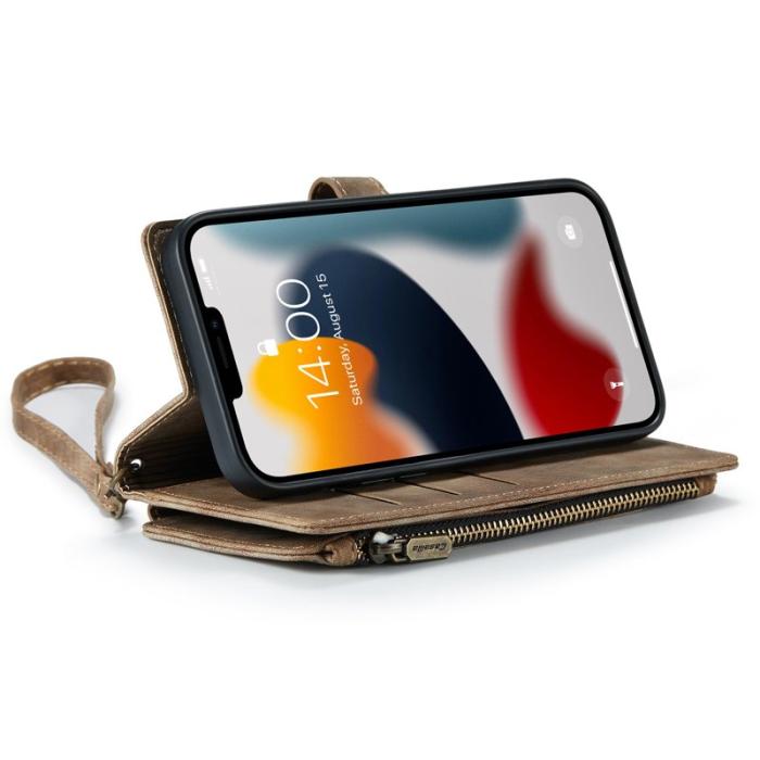 Caseme - CASEME C30 Fodral för iPhone 13 Pro Max med rem - Brun