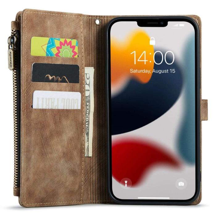 Caseme - CASEME C30 Fodral för iPhone 13 Pro Max med rem - Brun