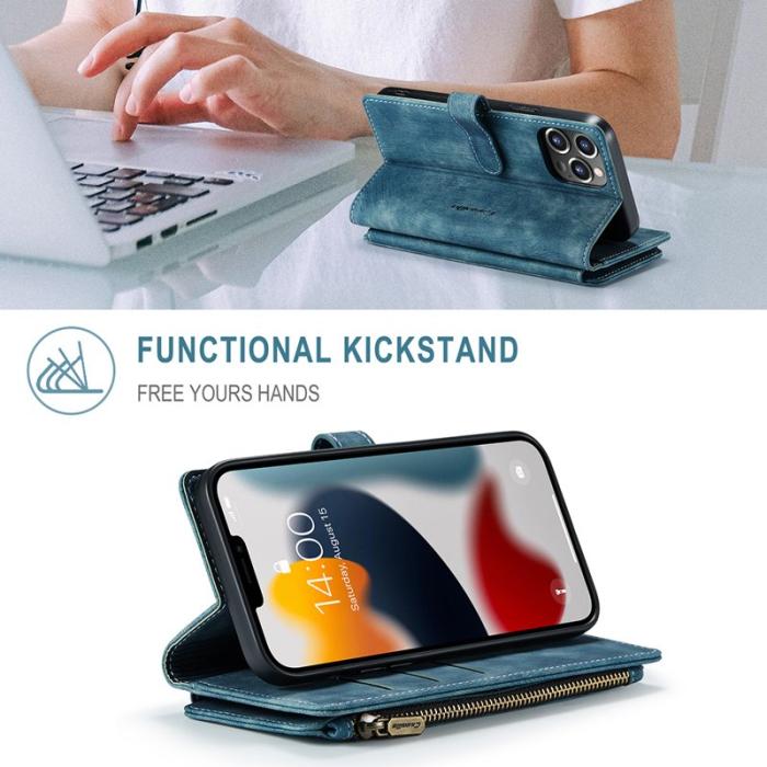 Caseme - CASEME C30 Fodral för iPhone 13 Pro Max med rem - Grön