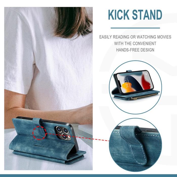 Caseme - CASEME C30 Fodral för iPhone 13 Pro Max med rem - Grön