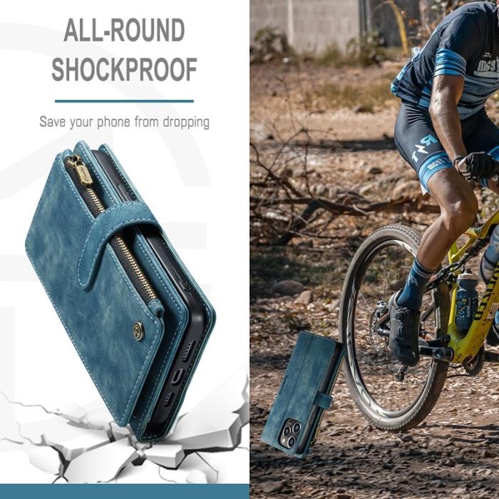 Caseme - CASEME C30 Fodral för iPhone 13 Pro Max med rem - Grön