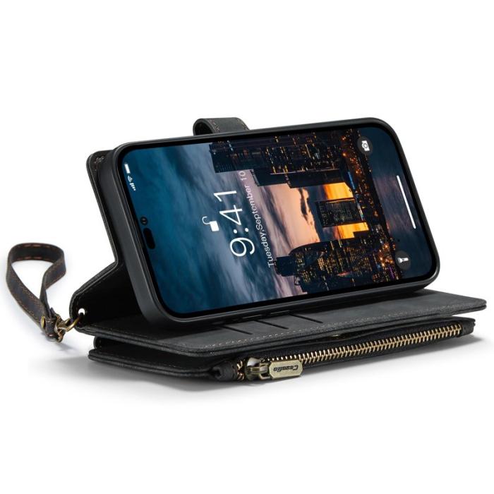 Caseme - CASEME C30 Fodral för iPhone 14 Pro Max med Rem - Svart