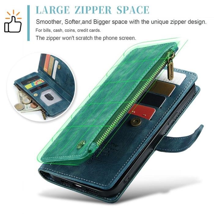 Caseme - CASEME C30 Fodral för iPhone 16 Pro Max med Rem - Blå