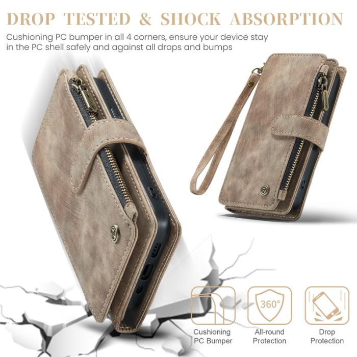 Caseme - CASEME C30 Fodral för iPhone 16 Pro med Rem - Brun