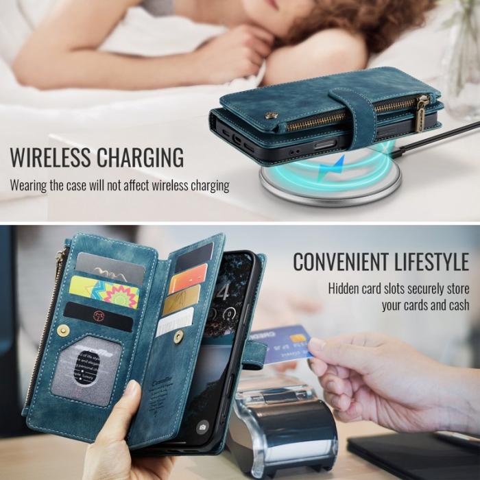 Caseme - CASEME C30 Fodral för iPhone 17 Pro Max med Rem - Blå