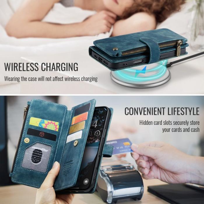 Caseme - CASEME C30 Fodral för iPhone 17 Pro med Rem - Blå